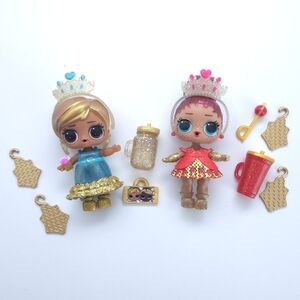 LOL Surprise! Queens Series Lot of 2 Dolls and Accessories